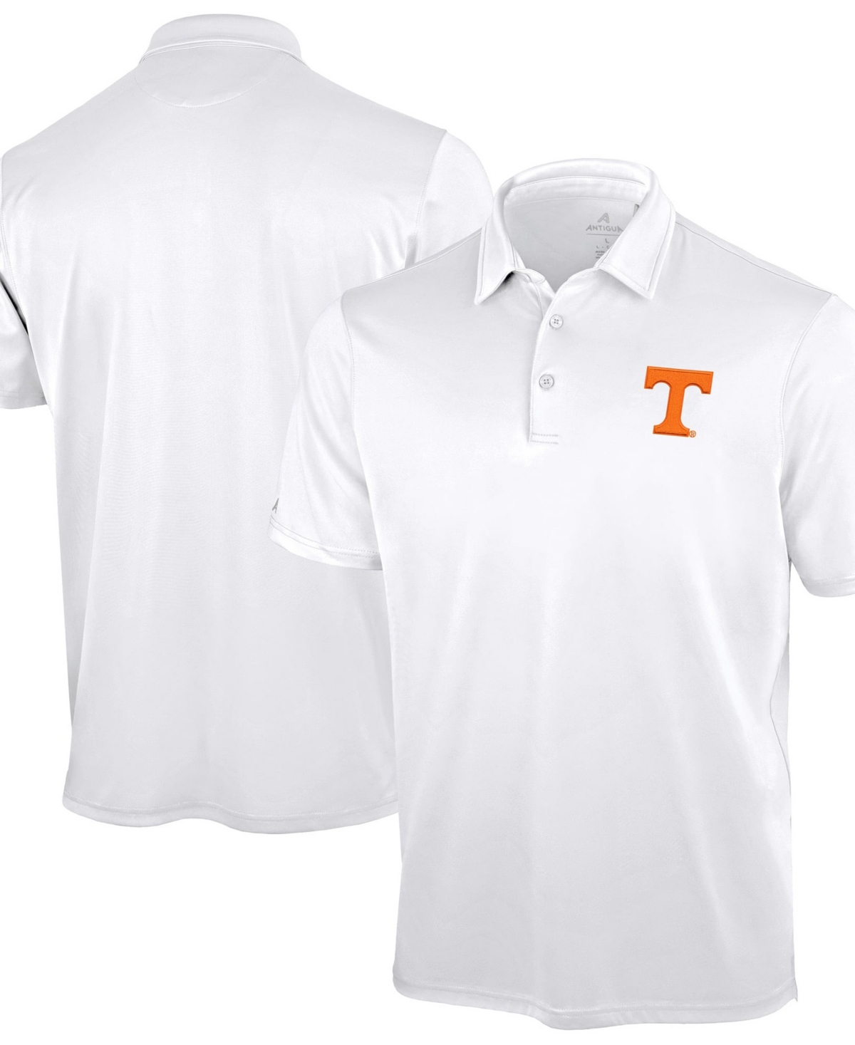 Antigua Men's White Tennessee Volunteers Unshakeable Solid Polo Shirt