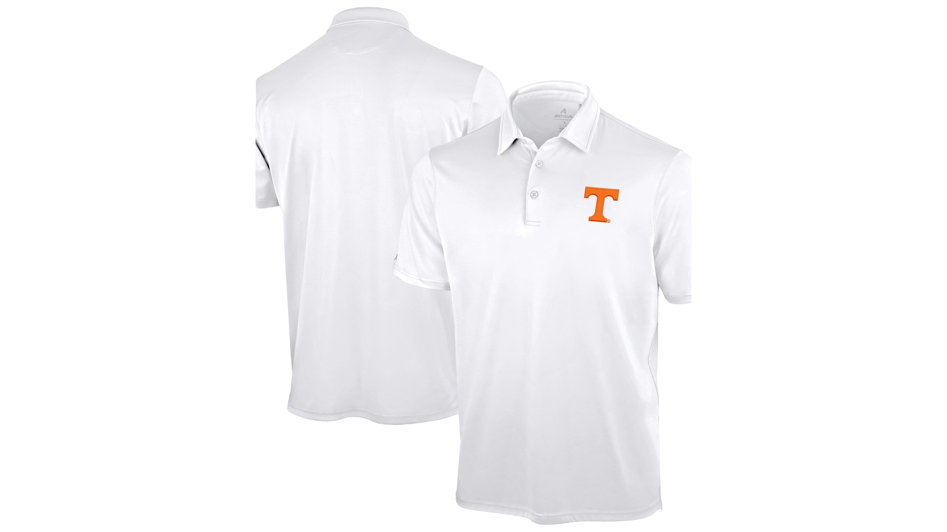Antigua Men's White Tennessee Volunteers Unshakeable Solid Polo Shirt