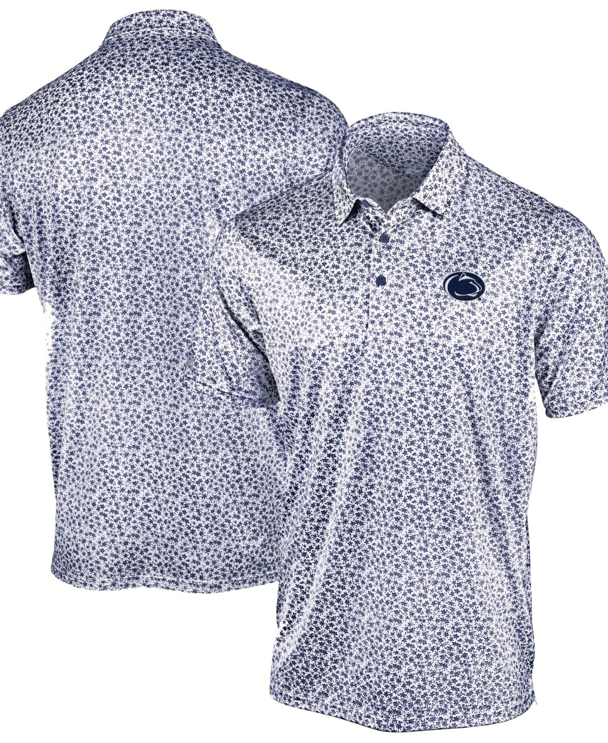 Antigua Men's Navy Penn State Nittany Lions Flourish Polo Shirt - Navy