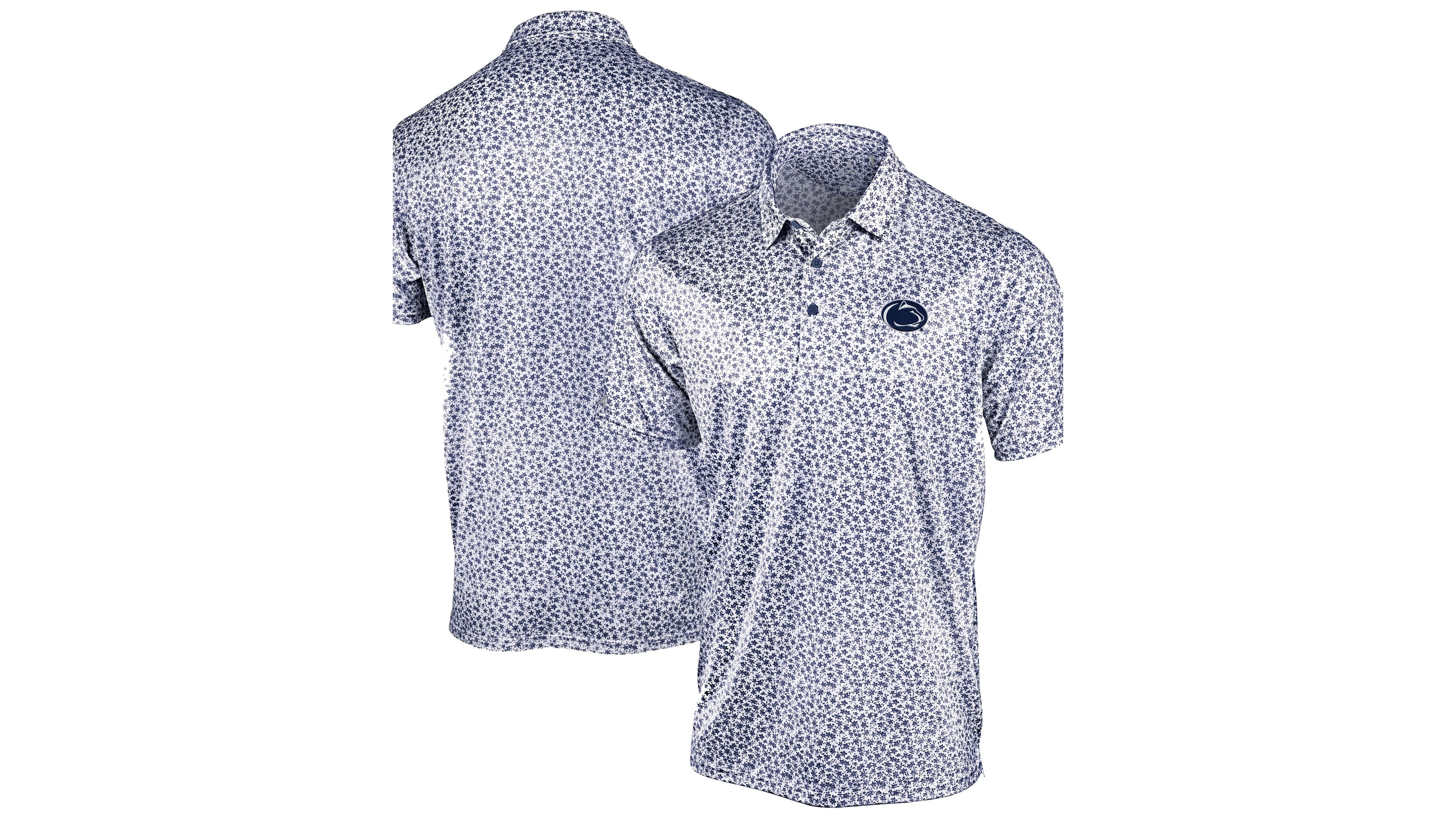 Antigua Men's Navy Penn State Nittany Lions Flourish Polo Shirt