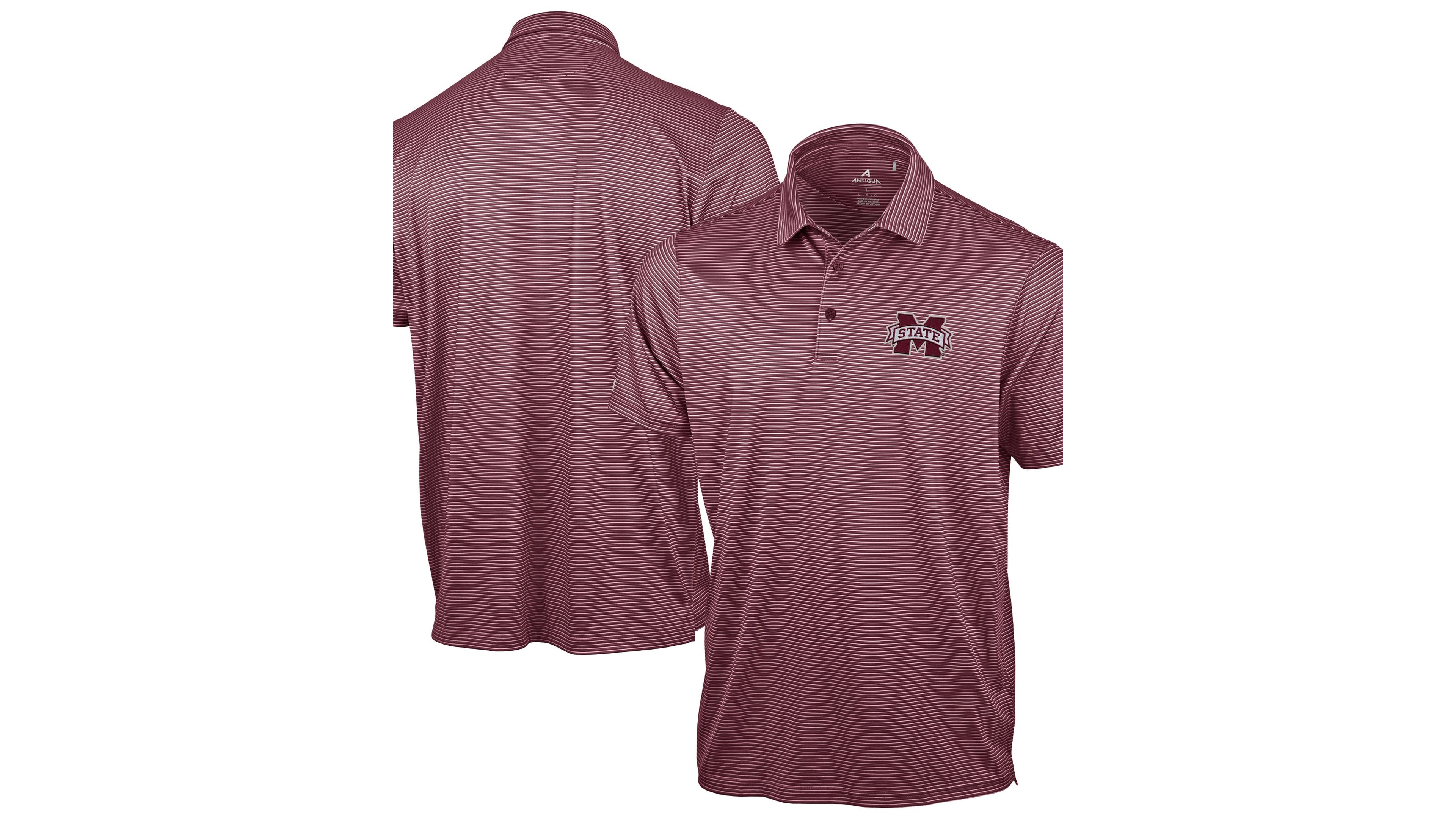 Antigua Men's Maroon Mississippi State Bulldogs Lineage Polo Shirt