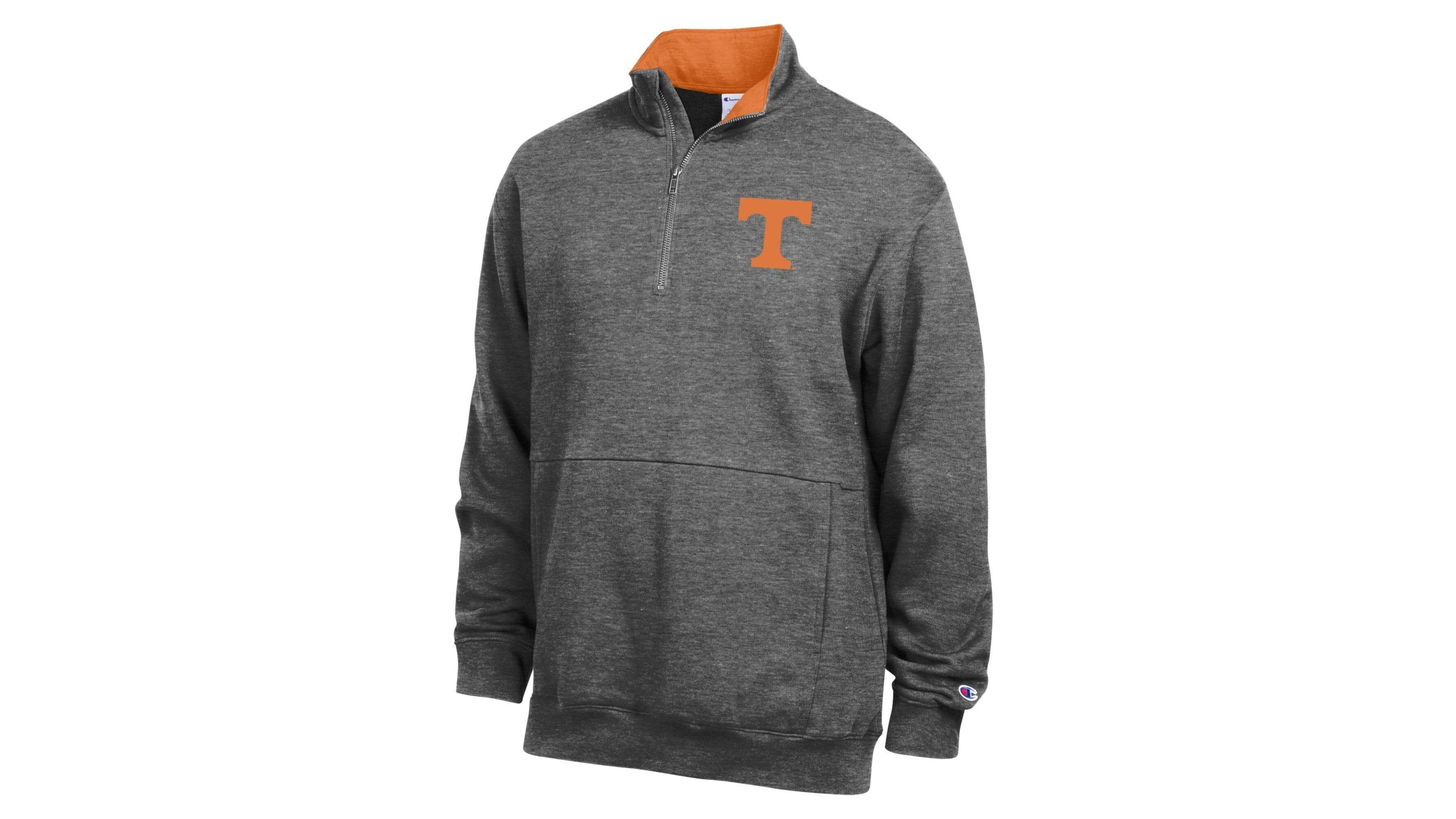 Champion Men's Charcoal Tennessee Volunteers Fleece Quarter-Zip Pullover