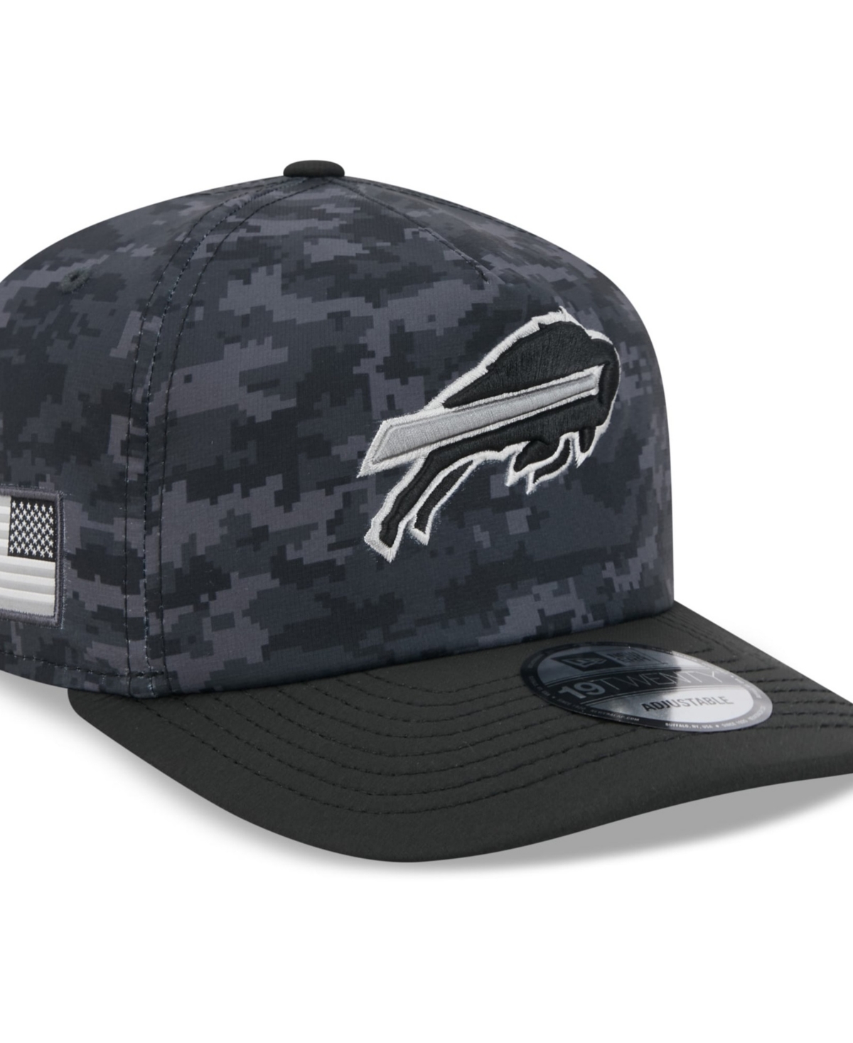 New Era Men's Black Buffalo Bills 2026 Salute To Service 19TWENTY Adjustable Hat - Black