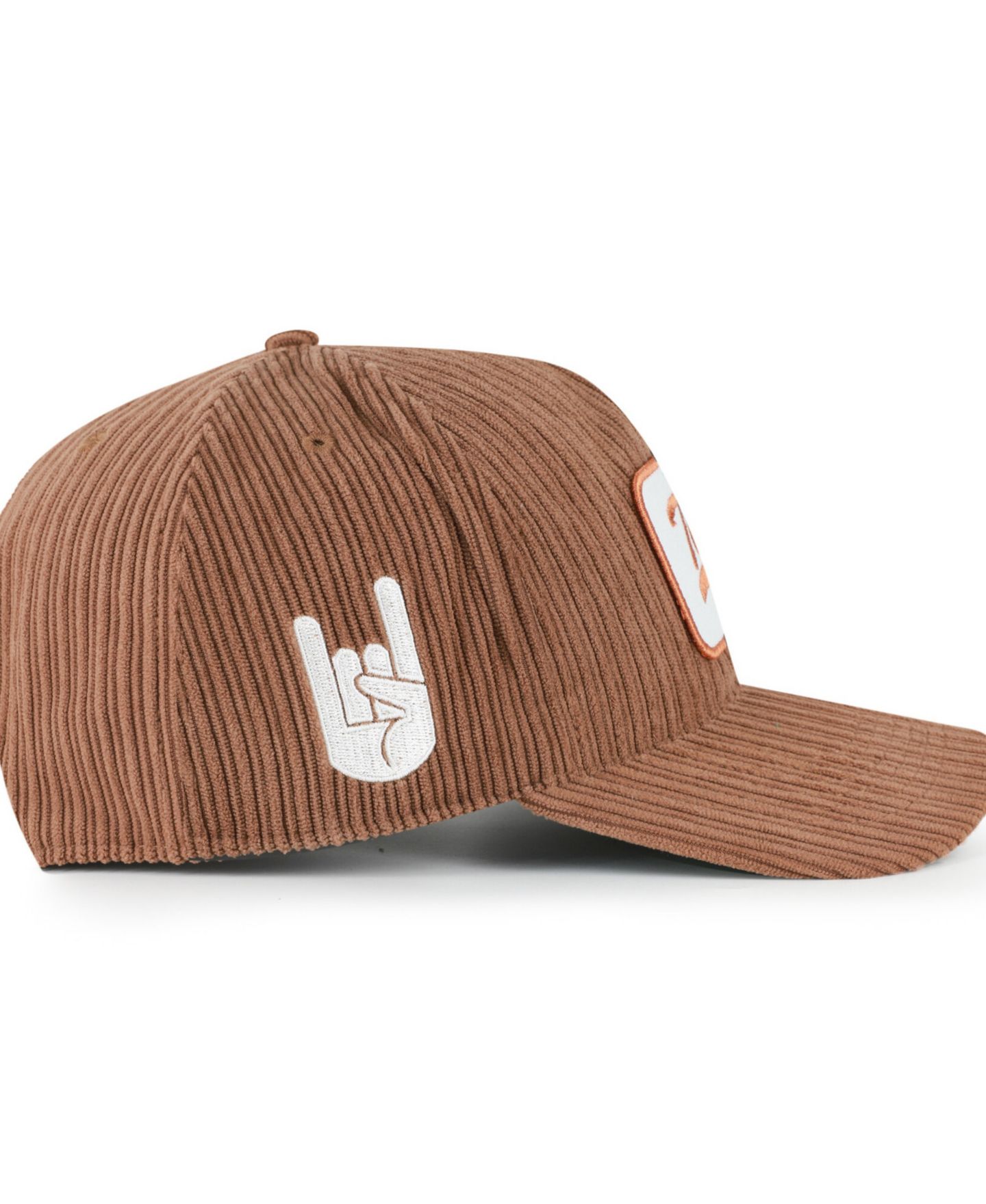 Кепка '47 Brand Brown Texas Longhorns Corduroy Patch Hitch Adjustable Hat — фото 2