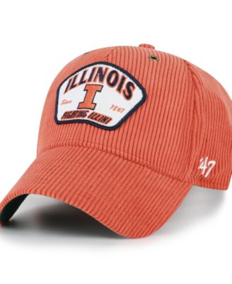 Men's and Women's  Orange Illinois Fighting Illini Accordia Corduroy MVP Adjustable Hat