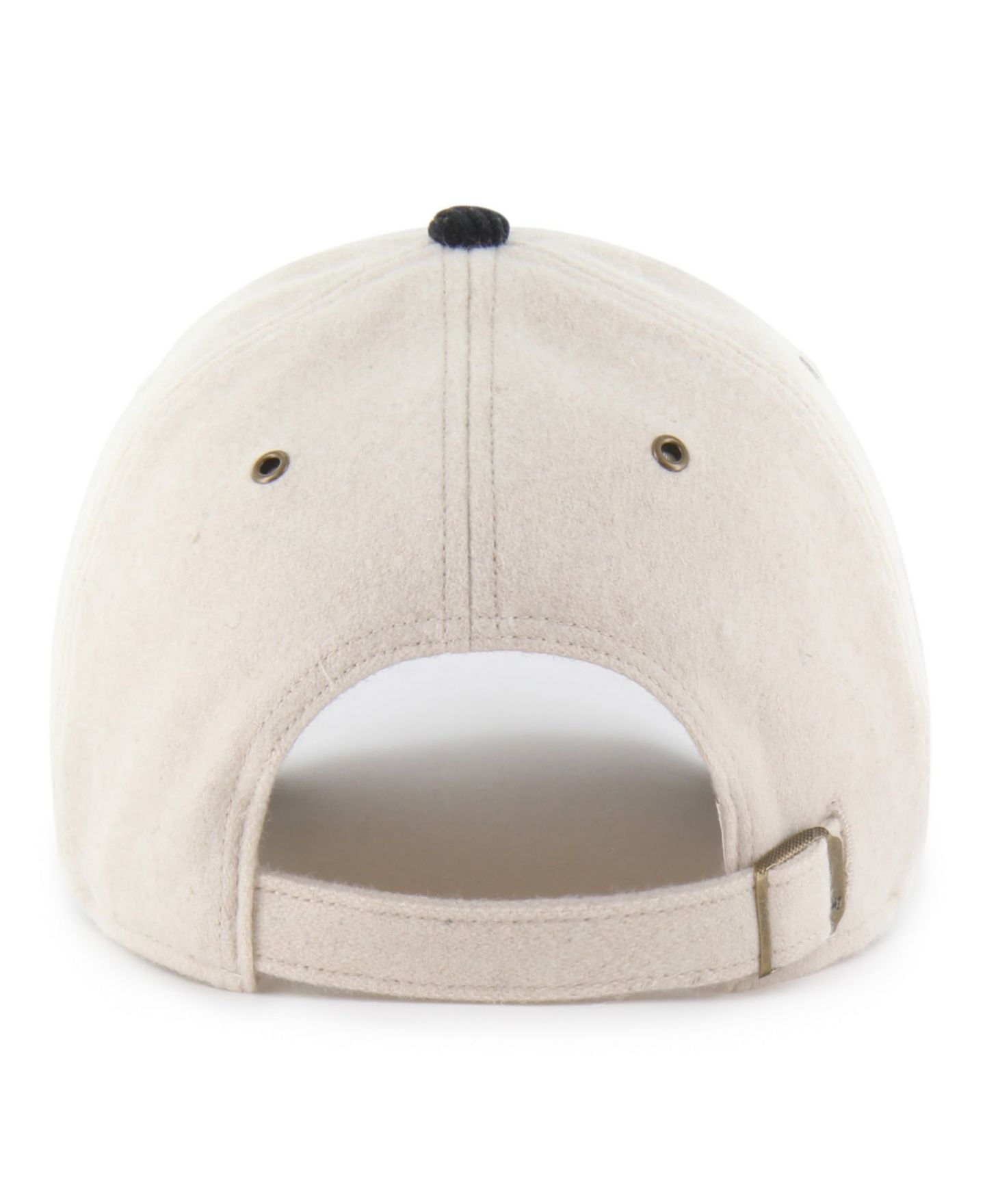 Женская кепка '47 Brand Cream/Black Alabama Crimson Tide Rope Script Clean Up Adjustable Hat — фото 2