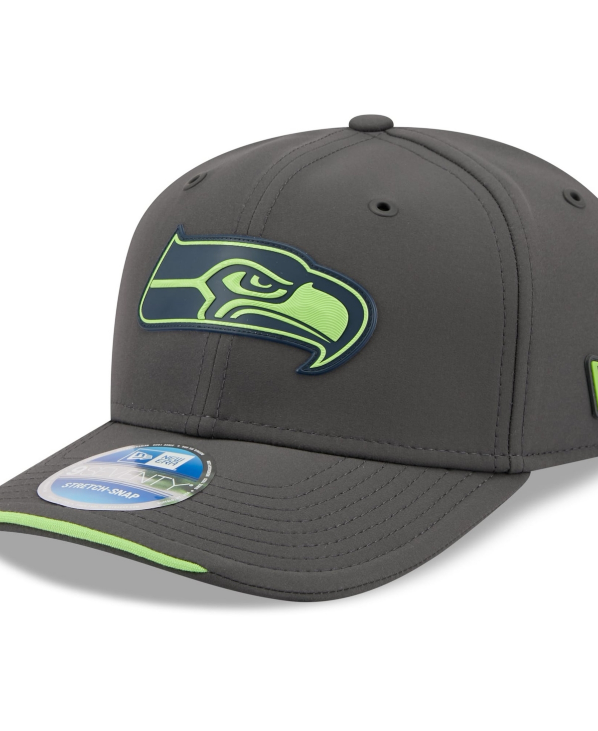 New Era Men's Charcoal Seattle Seahawks 2026 Sideline Cold Weather 9SEVENTY Adjustable Hat - Charcoal
