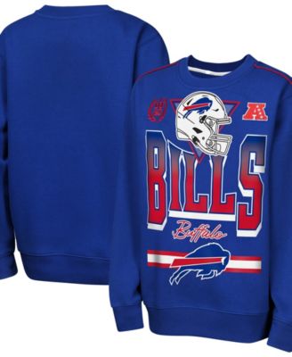 Big Boys' and Girls' Royal Buffalo Bills Run  Fleece Sweatshirt