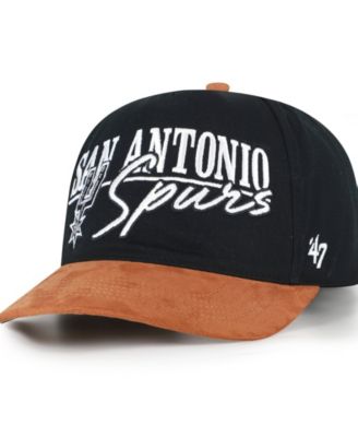 Men's  Black/Tan San Antonio Spurs Scribe Line Hitch Adjustable Hat