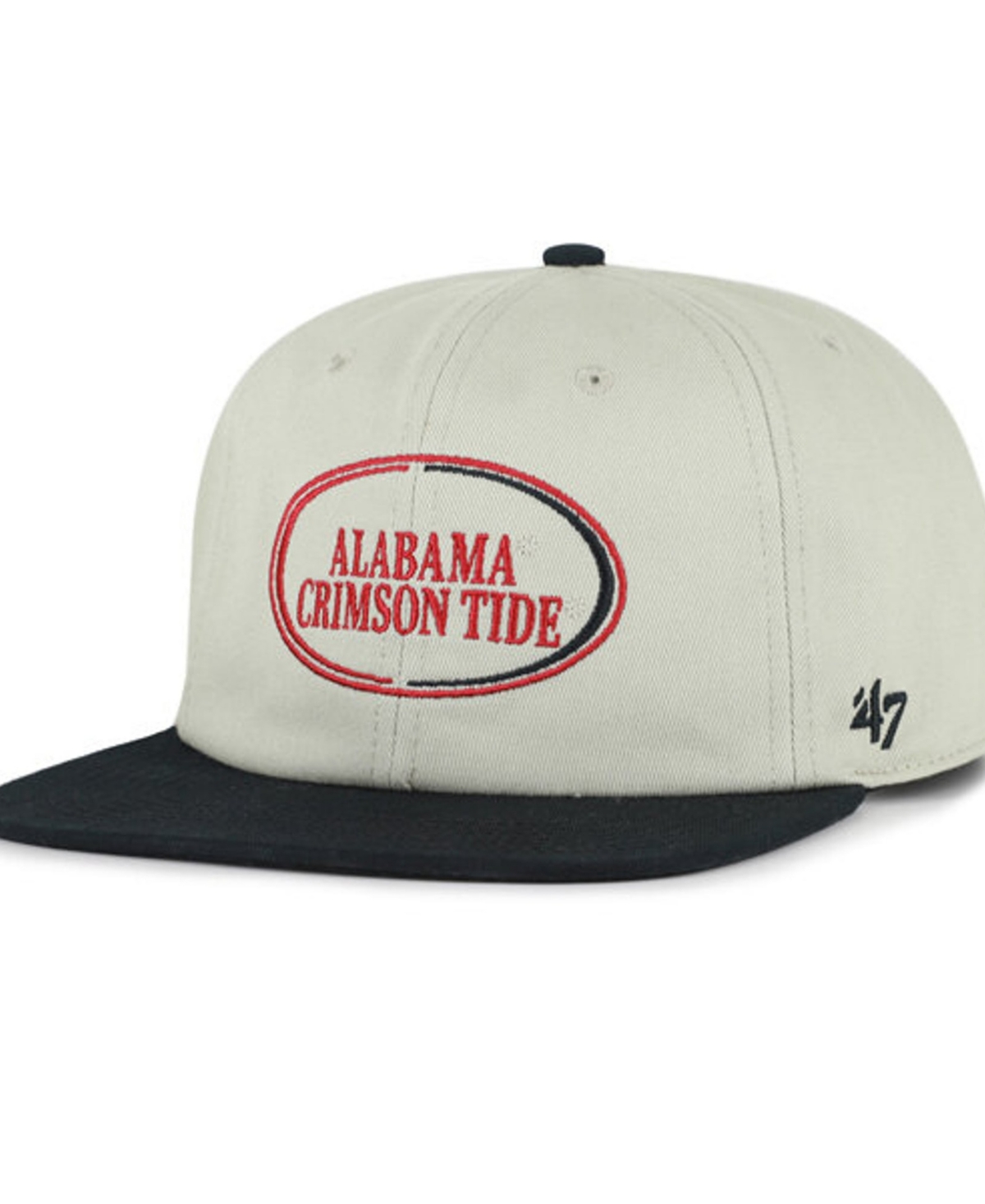 '47 Brand Men's and Women's Gray/Black Alabama Crimson Tide Ovalcrest Captain Snapback Hat - Gray, Black