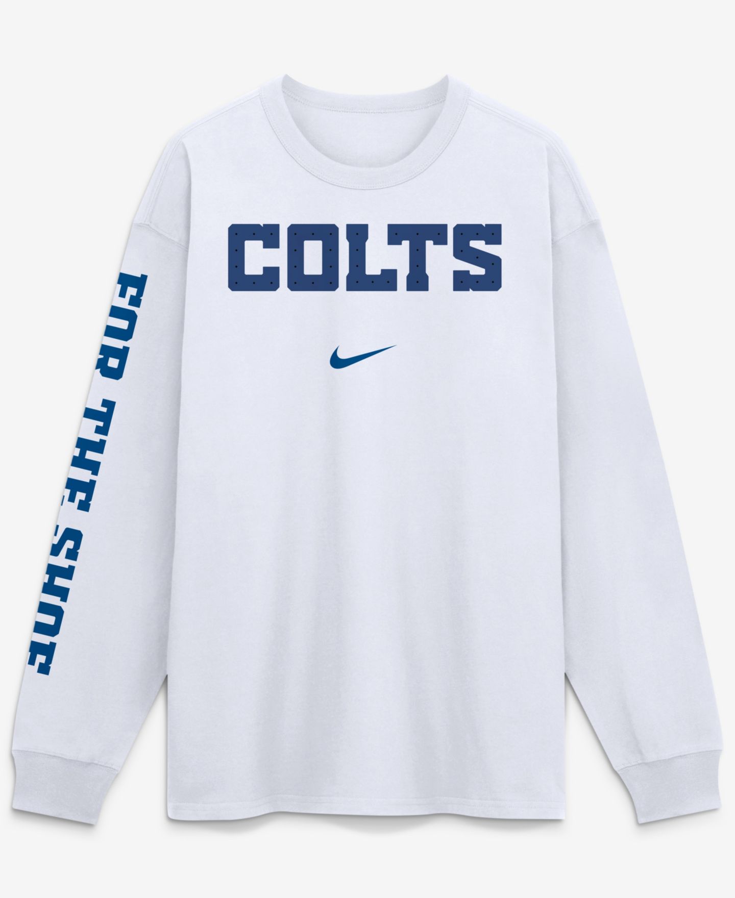 Мужская футболка Nike White Indianapolis Colts 2026 Rivalries Collection Max90 Long-Sleeves — фото 5