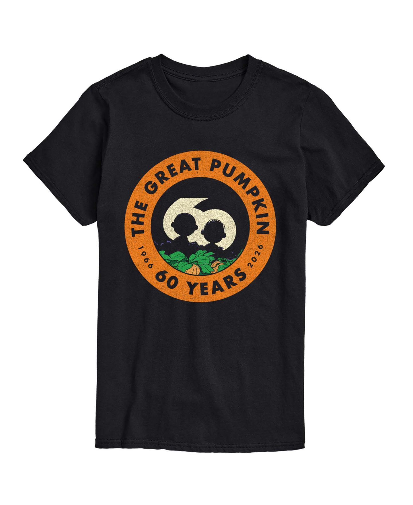 Мужская футболка AIRWAVES Great Pumpkin 60th Anniversary Graphic Regular-Fit, цвет: Чёрный — фото 1