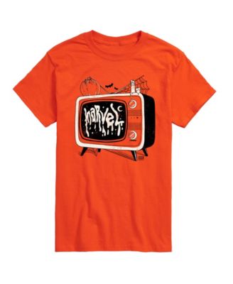 Men's Halloween Vintage TV Logo Graphic T-Shirt