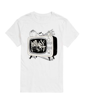 Men's Halloween Vintage TV Logo Graphic T-Shirt