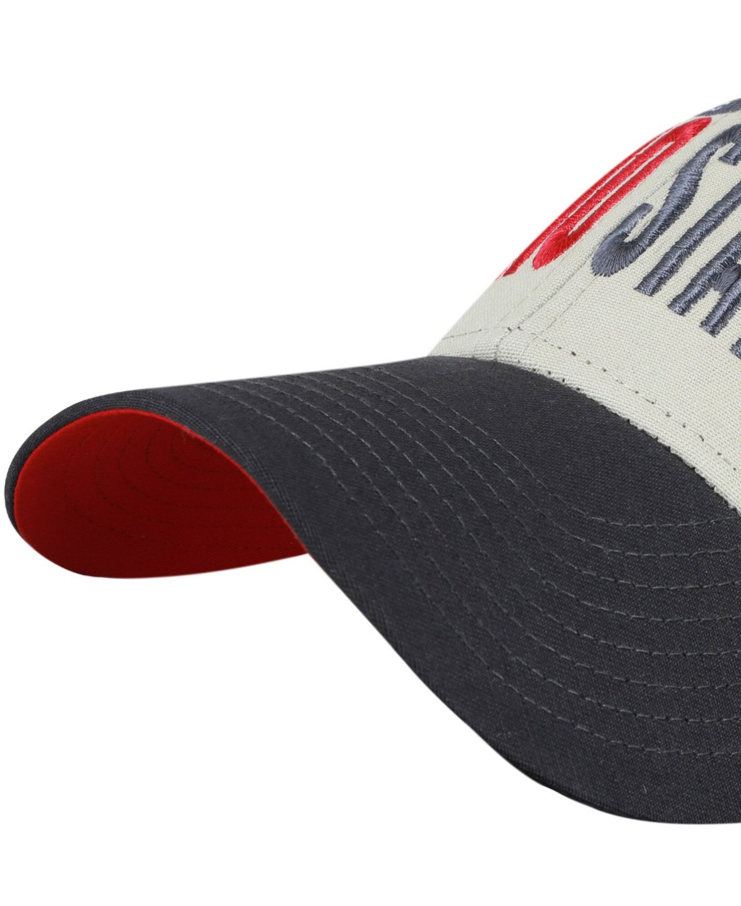 Кепка '47 Brand Gray/Black Ohio State Buckeyes Half Block Text MVP Adjustable Hat — фото 2
