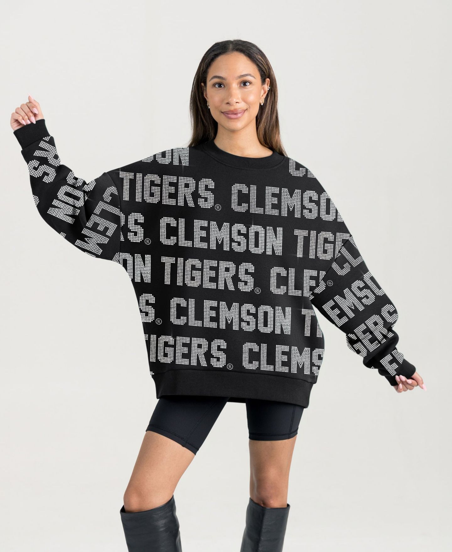 Женская толстовка Gameday Couture Black Clemson Tigers Hype Era — фото 3
