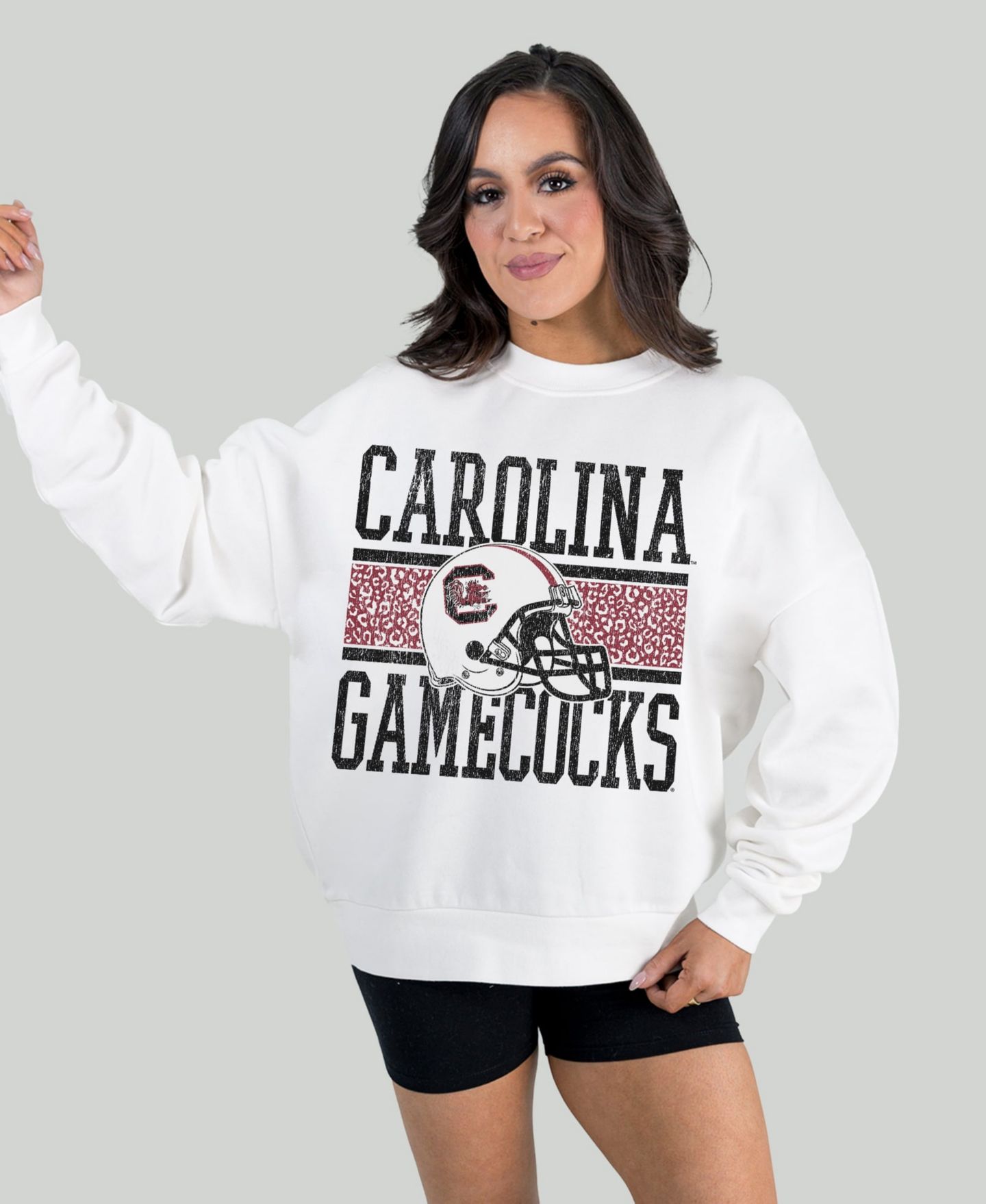 Женская толстовка Gameday Couture White South Carolina Gamecocks Fair Catch Pullover — фото 1