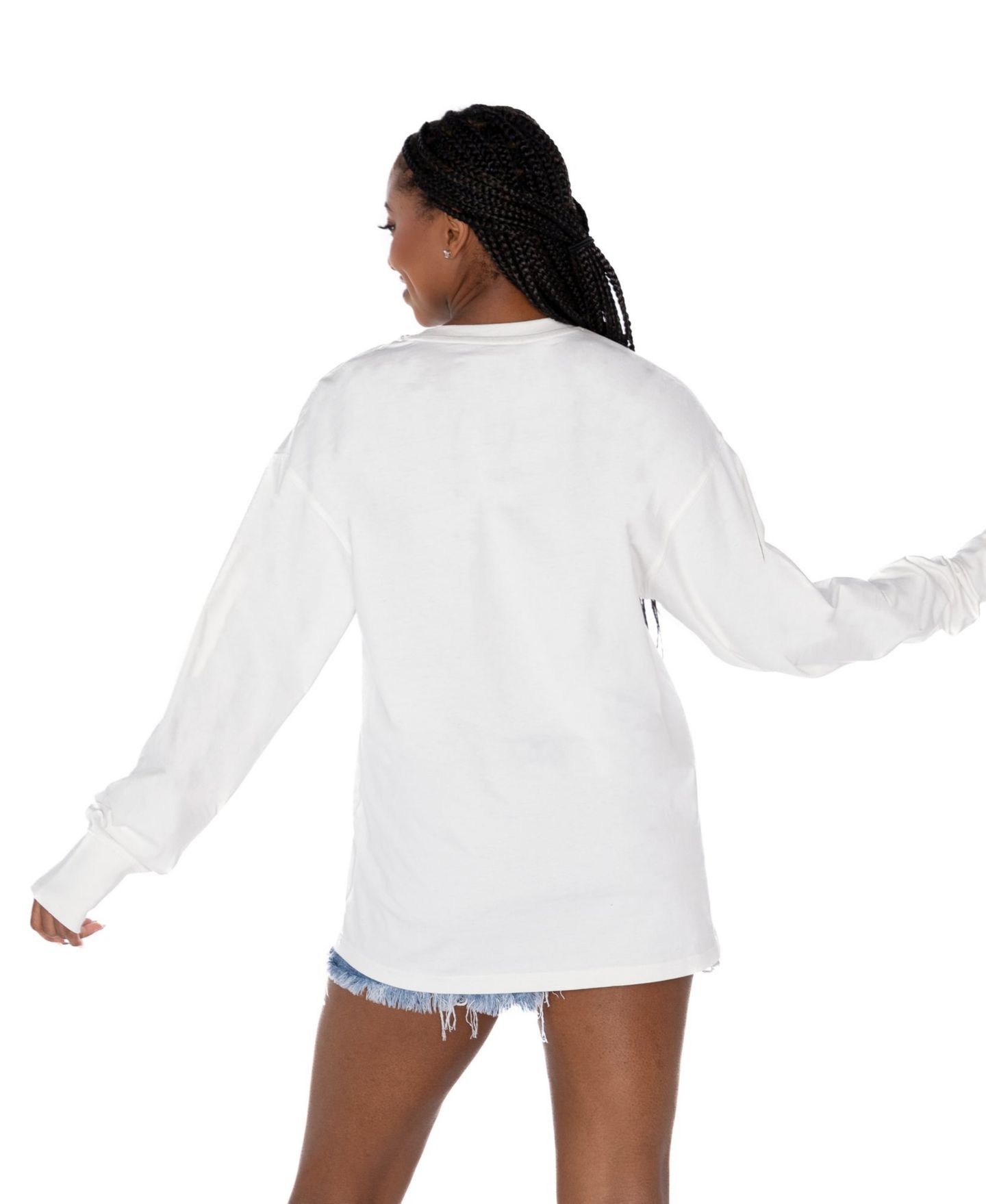 Женская футболка Gameday Couture White UConn Huskies Oversized Swift Strike Long-Sleeves — фото 4
