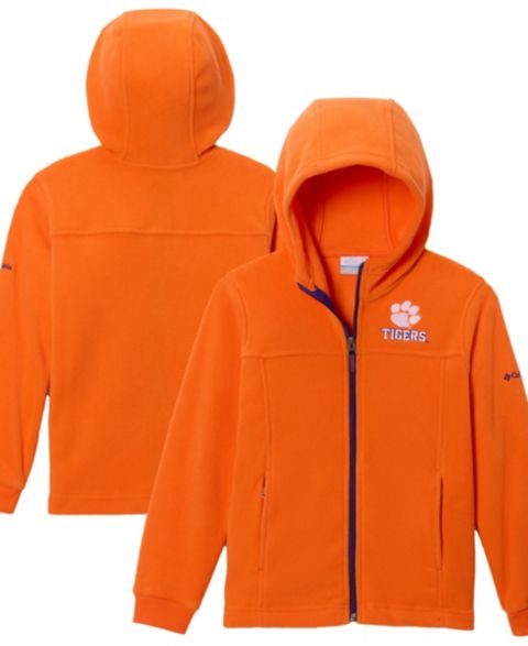 Детское худи Columbia Orange Clemson Tigers Flanker Fleece Full-Zip