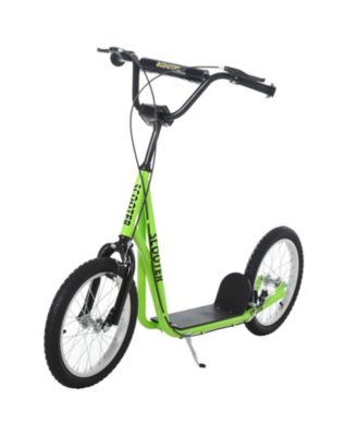 Youth Kick Scooter 54.75"L with Dual Brakes, Inflatable Tires and Kickstand, 220-lb Capacity, Ages 5+