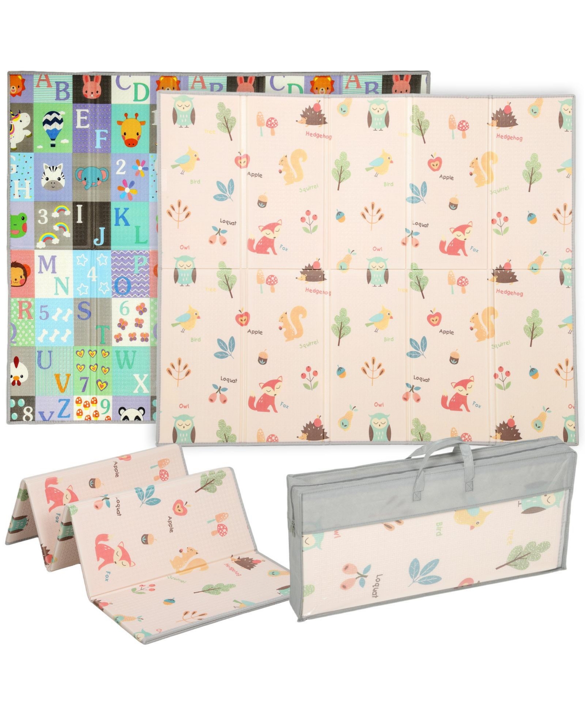 Glintex 71 x 59-in Double-Sided Foldable Play Mat