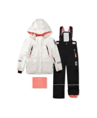 Toddler Girls' 2T-5T Teknik Hooded Insulated Jacket and Pants, 2-Piece Set