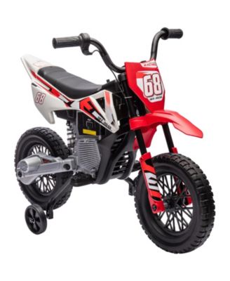 12V Kids Electric Motorcycle with Twist Grip Throttle and Training Wheels