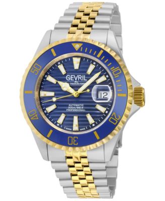 Chambers Men's Swiss Automatic Two tone SS/ GT 316L Stainless Steel Bracelet Watch