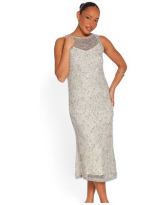 Women's Charlie Sequin Boat Neck Maxi Dress