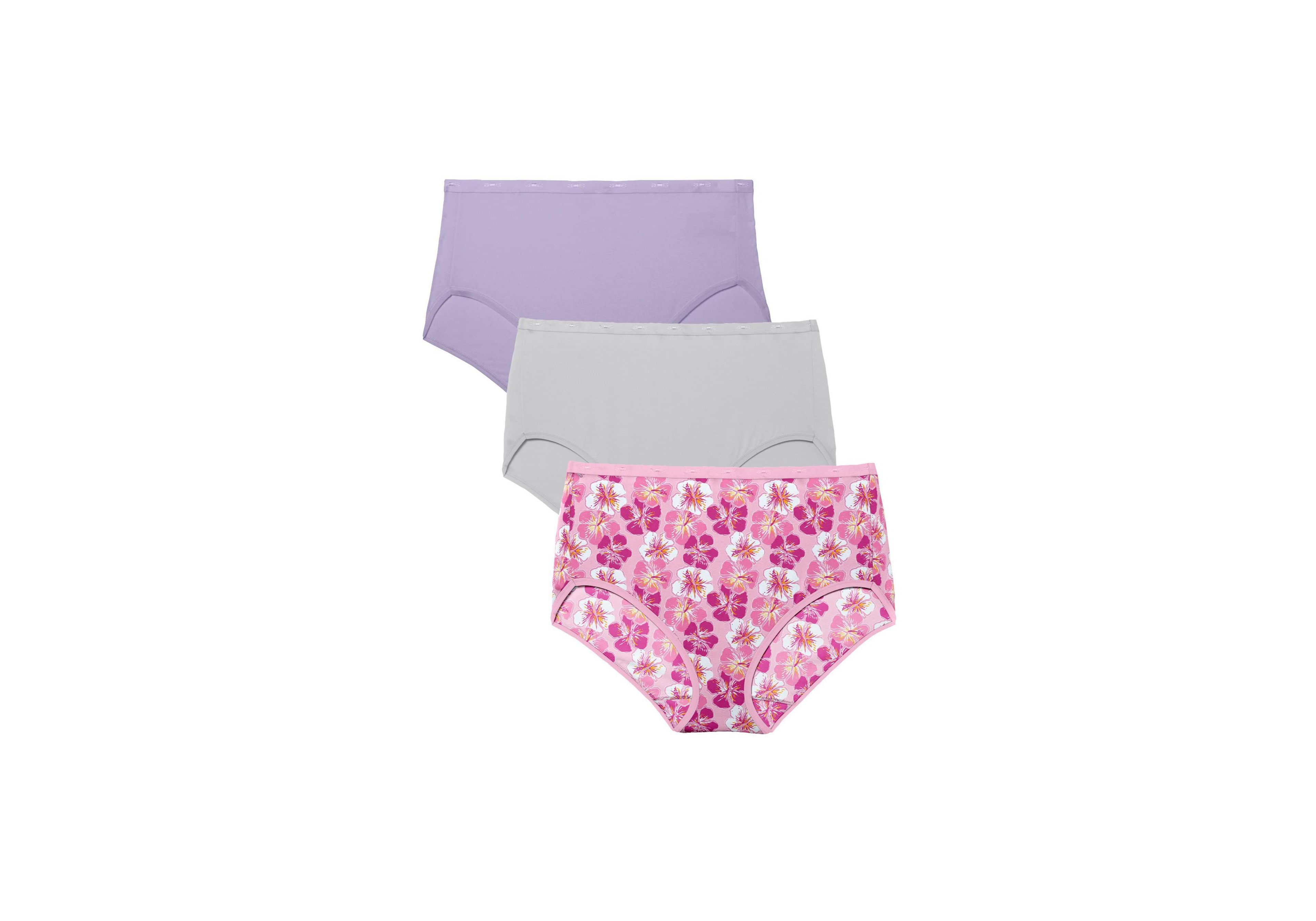 Woman Within Women's Modern Cotton Spandex Brief 3-Pack