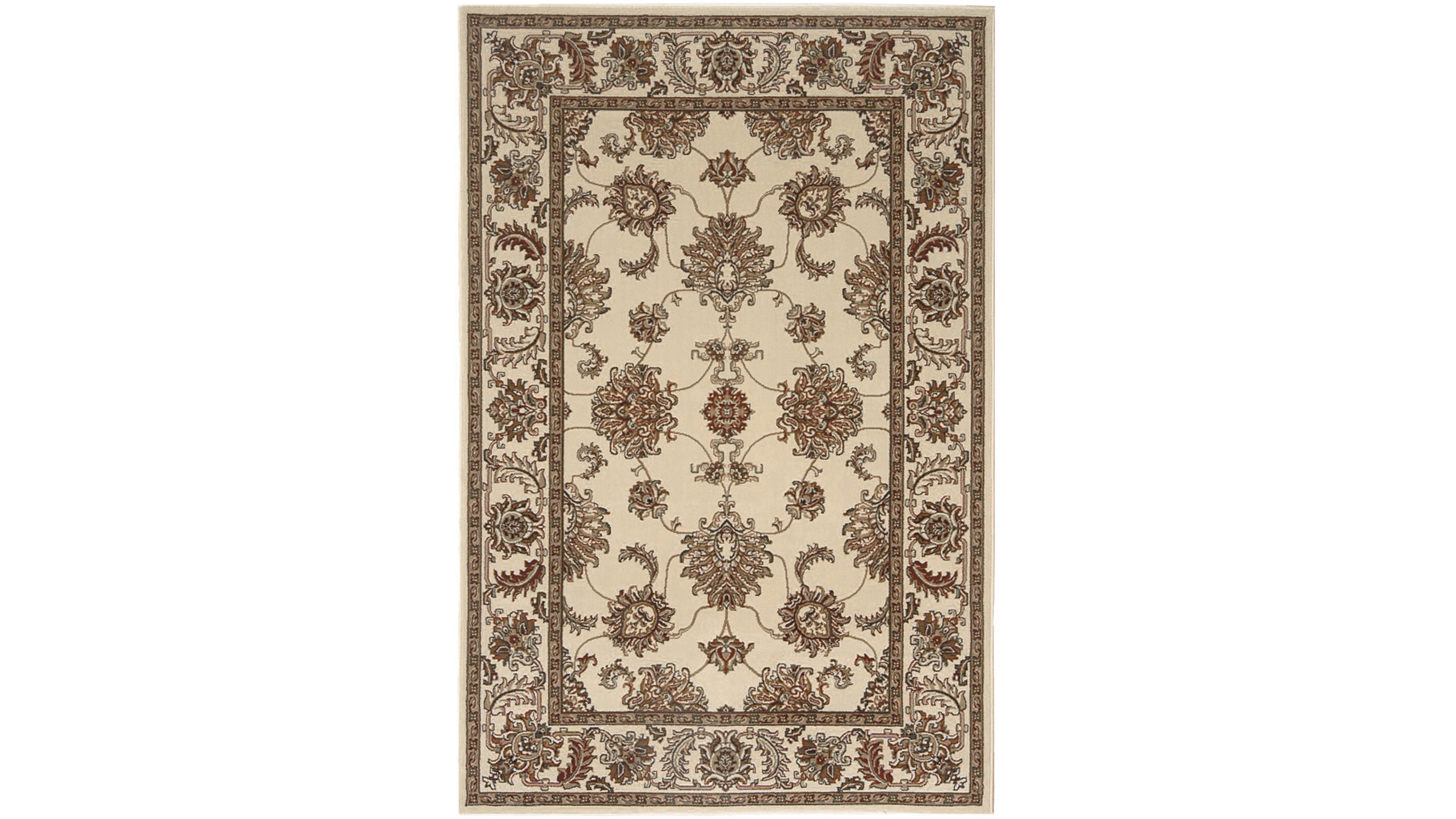 Closeout! Km Home 1330/1221/Black Navelli Black 5'5" x 8'3" Area Rug