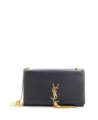 Medium Classic Monogram Tassel Crossbody Bag Leather