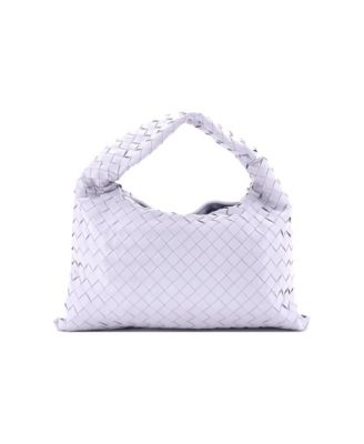 Small Hop Hobo Intrecciato Leather