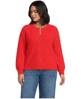 Plus Size Fuzzy Shaker Cardigan Sweater