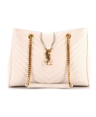 Large Classic Monogram Shopper Matelasse Chevron Leather
