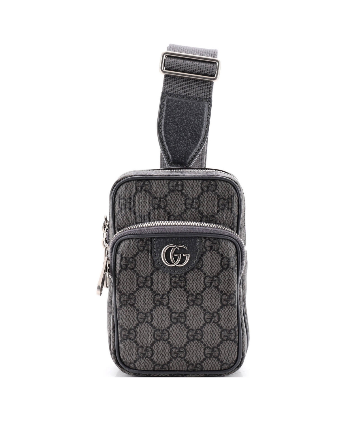 Pre-Owned Gucci Mini Ophidia Sling Bag Gg Coated Canvas - Grey
