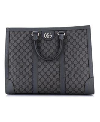 Large Ophidia Convertible Open Tote GG Coated Canvas