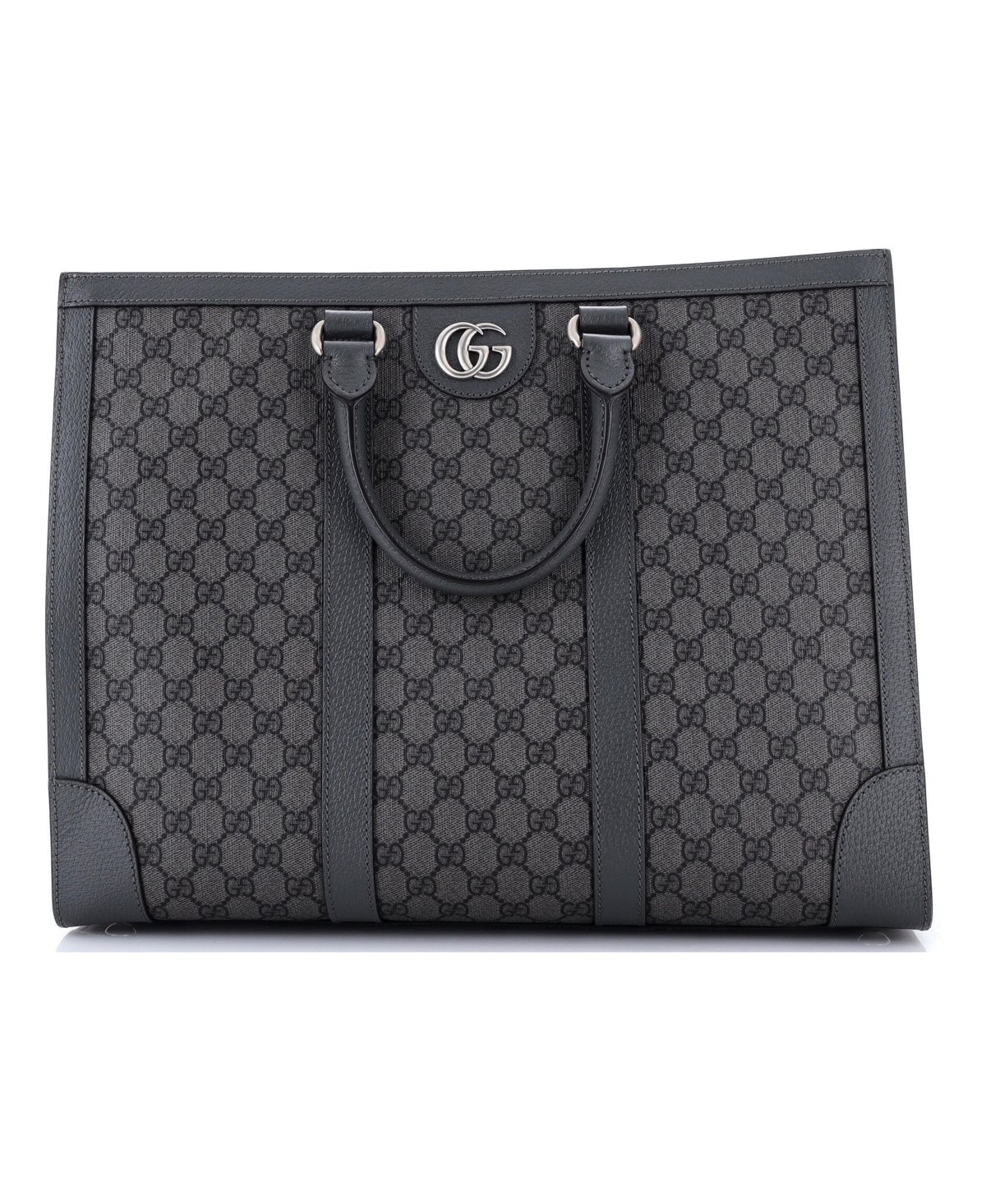 Pre-Owned Gucci Large Ophidia Convertible Open Tote Gg Coated Canvas