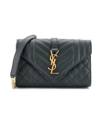 Small Classic Monogram Envelope Satchel Mixed Matelasse Leather