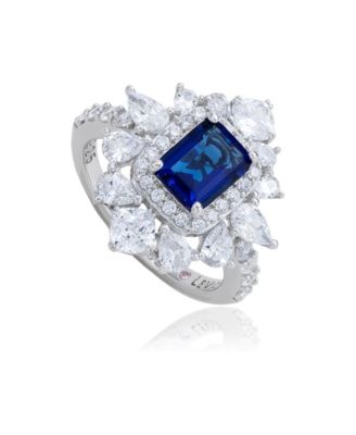 Cubic Zirconia Multi-Cut Ring