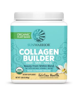 Collagen Building Protein Peptides Powder, Tahitian Vanilla Flavor, 495 Gram