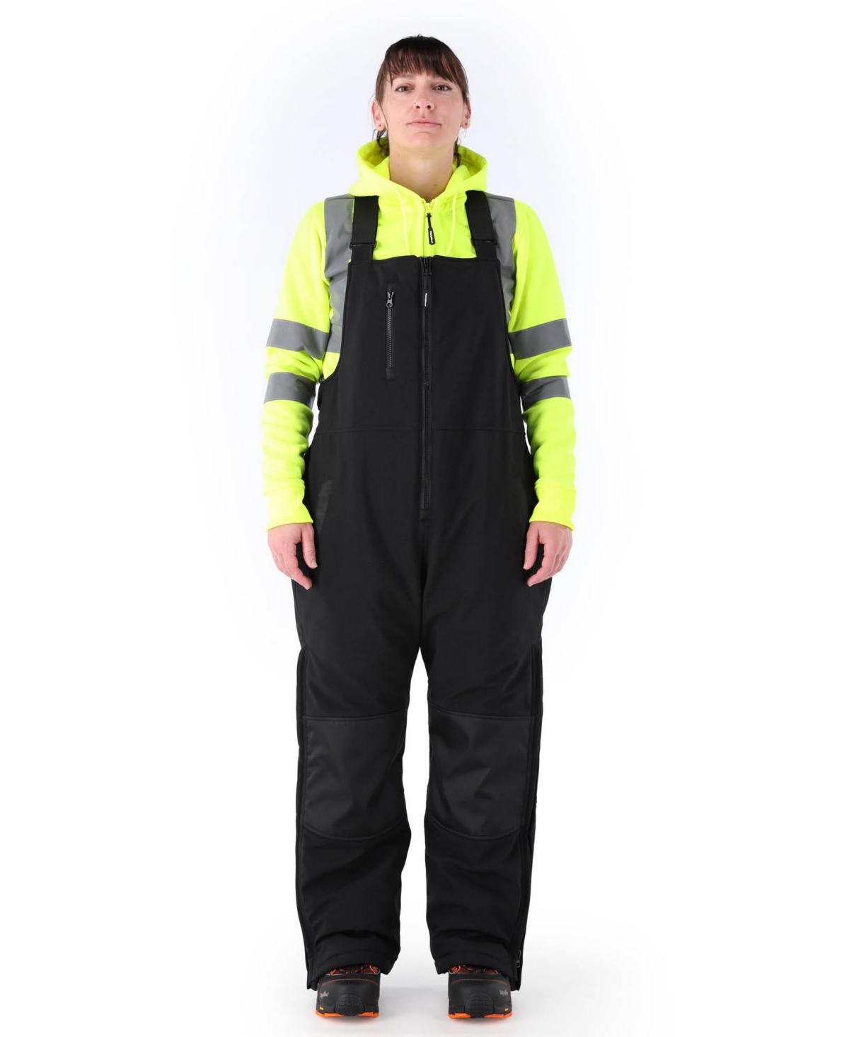 RefrigiWear Women's Insulated Softshell Bib Overalls