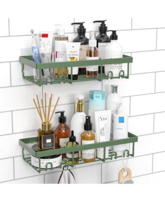 Shower Organizer Rack Adhesive Bathroom Hardware Shelves Basket