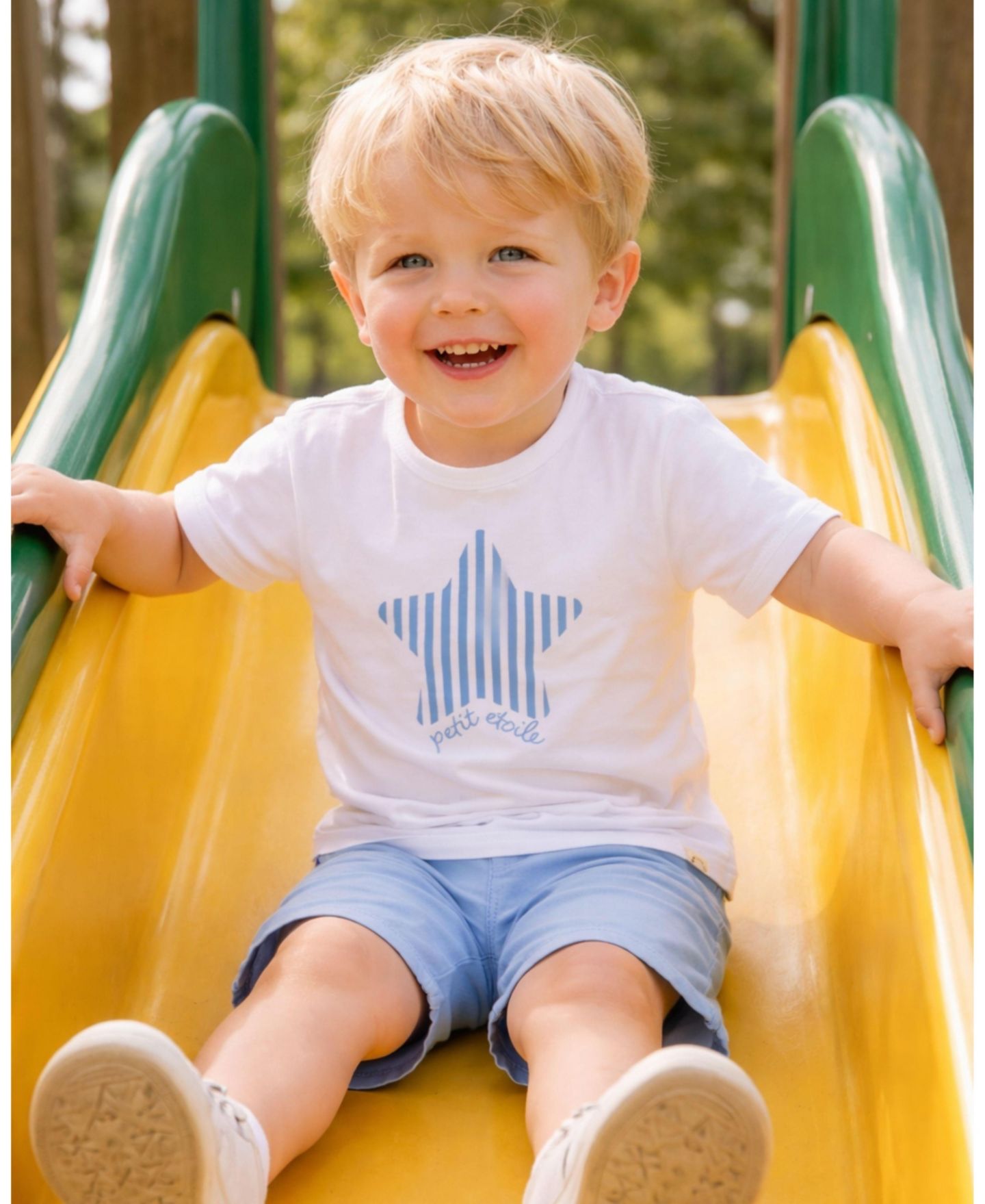Футболка MeMoi Petit Etoile Star-Themed Cotton-Blend для мальчиков, цвет: Белый — фото 3
