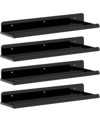 14" Floating Shelves Bathroom Hardware Wall Mount Storage Display Rack Organizer Set