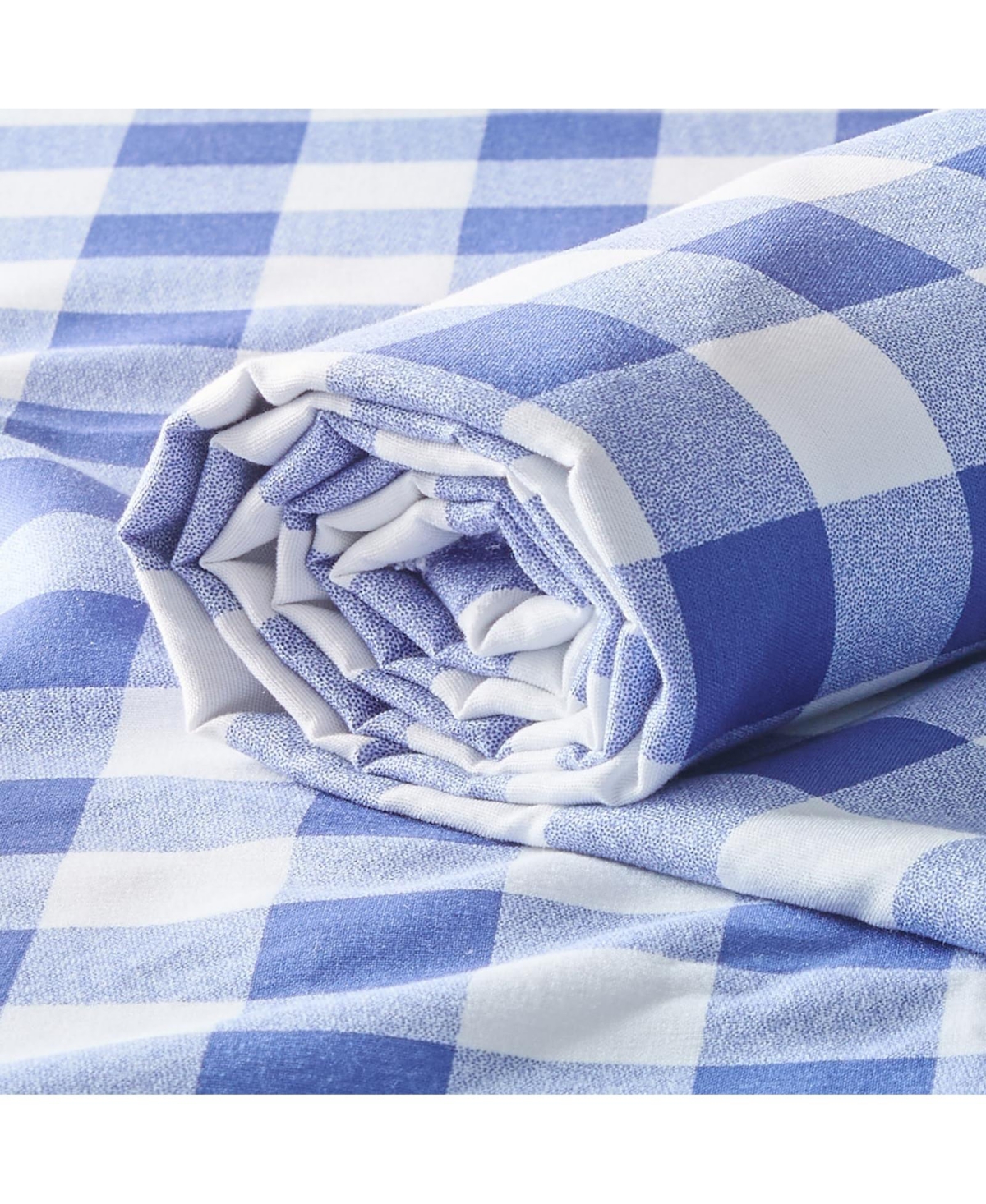 Aeelike Gingham Polyester Cotton Blend Fabric By The Yard Wide Plaid Print For Sewing Crafts Home Decor - Navy blue 5 yards