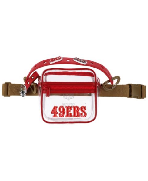 Мужская сумка Crocs San Francisco 49ers Clear Crossbody, цвет: Красный