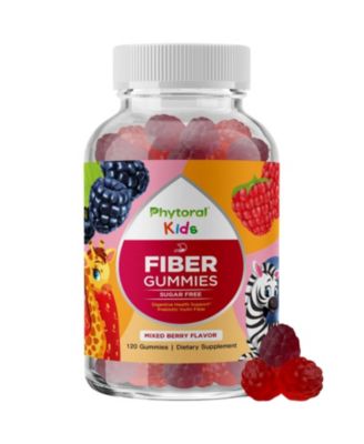 Prebiotic Fiber Gummies for Kids, 4g Chicory Root Fiber per Serving, Sugar-Free, 120 Count