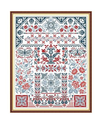 14 Aida Cloth Flower Cross Stitch Starter Kit For Adults Diy Embroidery