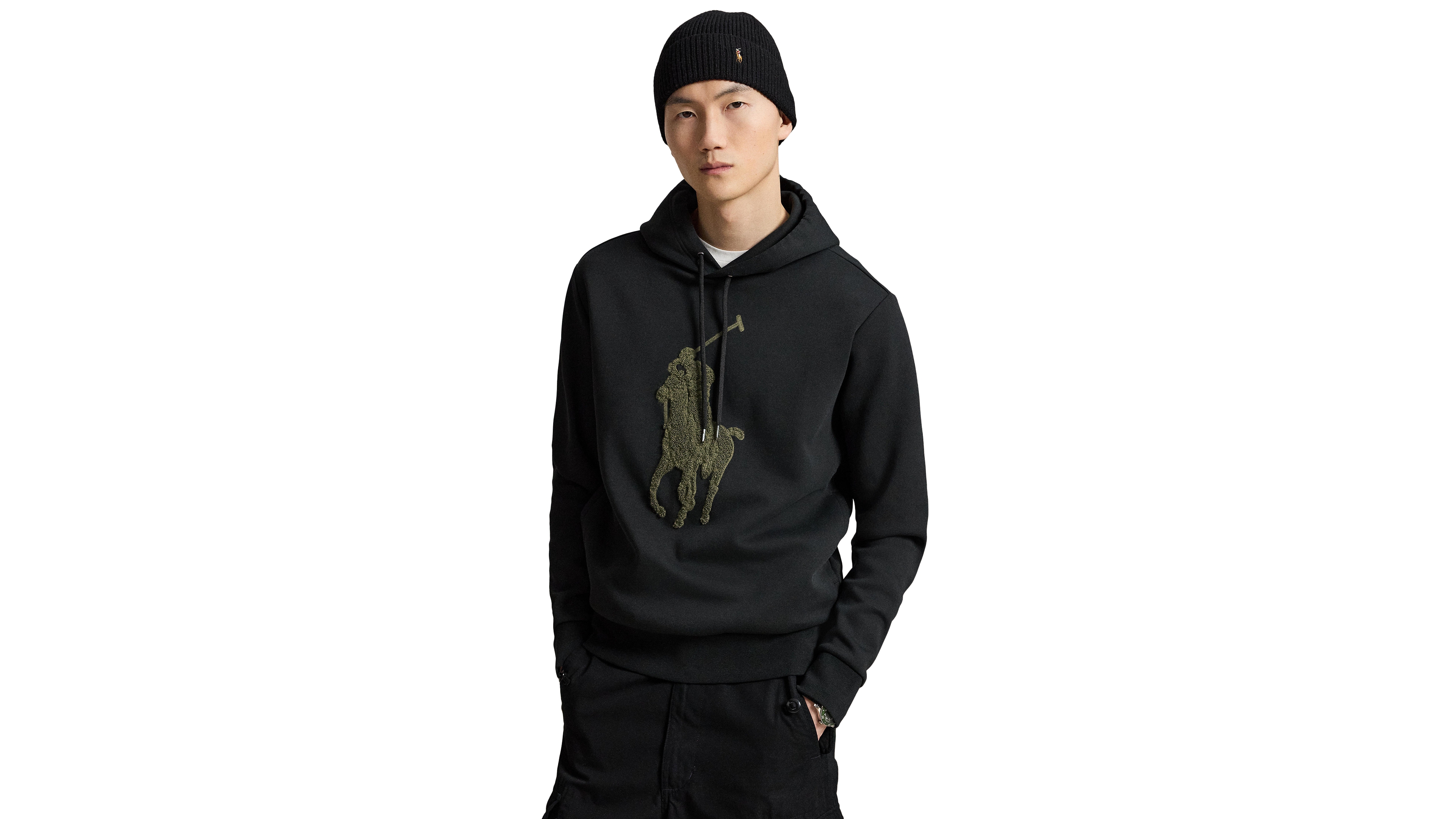 Polo Ralph Lauren Men's Big Pony Double-Knit Hoodie